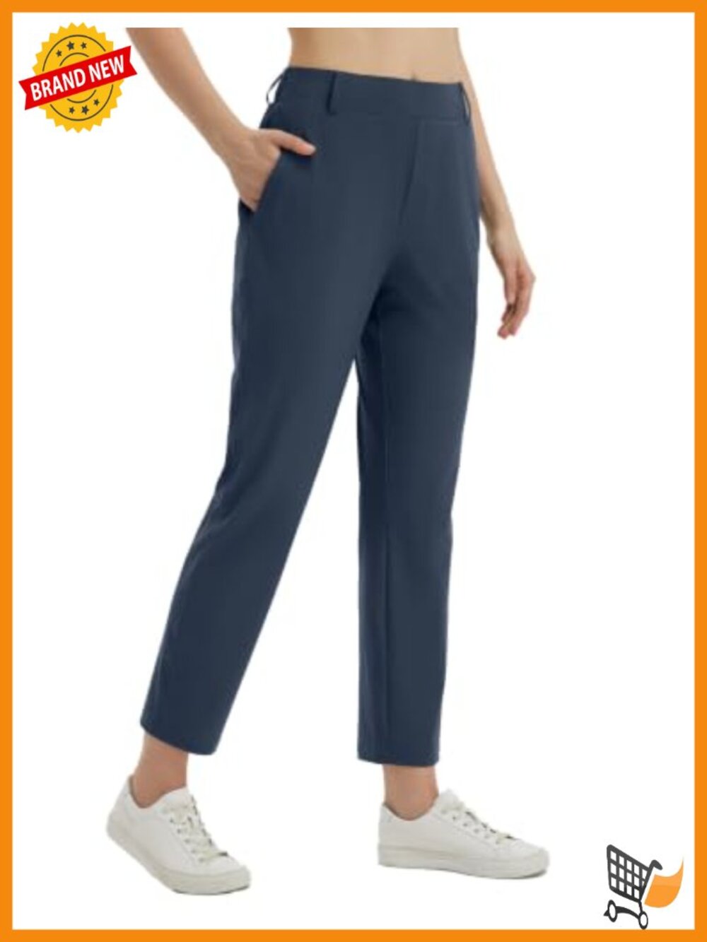 baleaf Women's Golf Pants Lightweight 27" Inseam Slim-Straight Work
